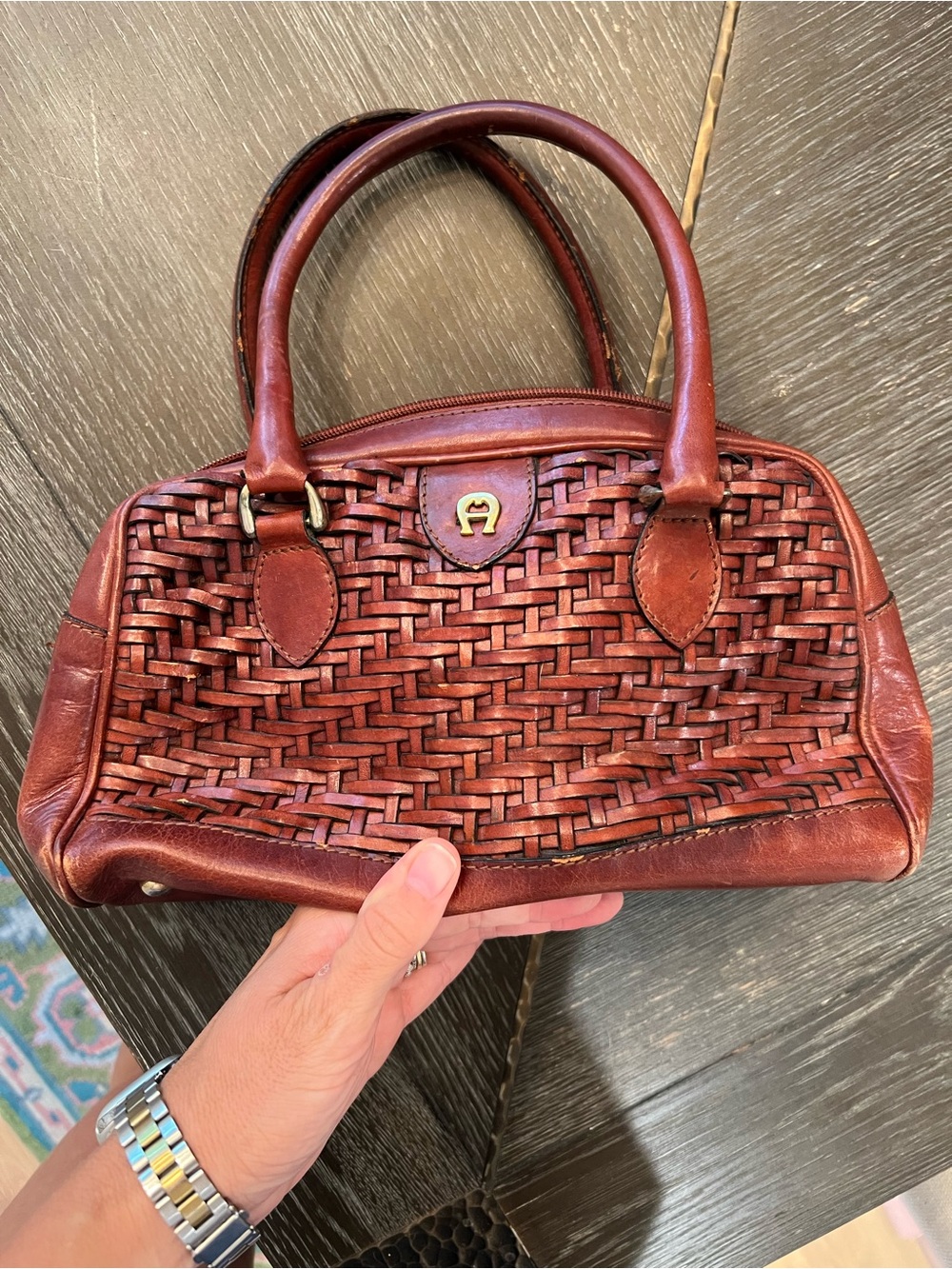 Etienne Aigner bag, well love. See straps